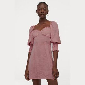 NWT H&M Divided Satin Corset Dress